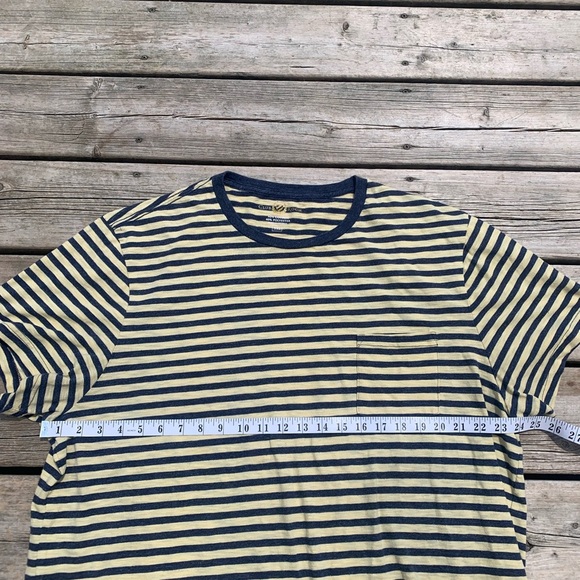 💜 Club Room Striped T-Shirt Navy & Yellow 3XL - Picture 6 of 6